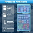 thumbnail image 6 of WANAI 3.2 Cu.Ft Compact Refrigerator ,2 Doors Small Refrigerator,Retro Mini fridge with Freezer, 6 of 9