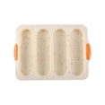 thumbnail image 1 of Molde de silicona para hornear pasteles, molde para pan francés antiadherente con 4 ranuras, 1 of 3