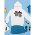 thumbnail image 3 of Cute Owl Pirates Hoodie Juniors -Image by Shutterstock,  Medium, 3 of 4