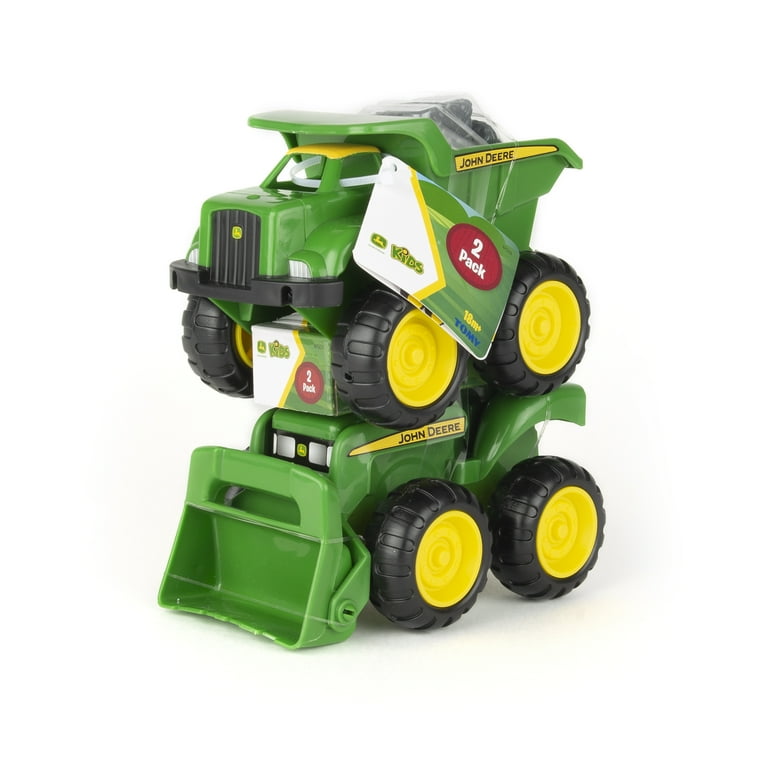 John Deere Sandbox Vehicle 2pk Loader Tractor and Dump Truck with
