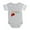 Heather Gray, variant on CafePress - Friendship Christmas - Cute Infant Baby Football Bodysuit