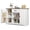 White+Retro, variant on 45" Coffee Bar Cabinet, Buffet Sideboard with Shelves & Countertop, Storage for Kitchen & Living Room, Black
