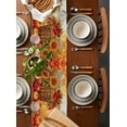 thumbnail image 2 of Orange Pumpkins Fall Burlap-Cotton Table Runner 72 Inches Long,Thanksgiving Sunflower Botanical Farmhouse Table Runners,Outdoor Dining Tablecloths Decor for Baby Shower Party Wedding 13x72, 2 of 9