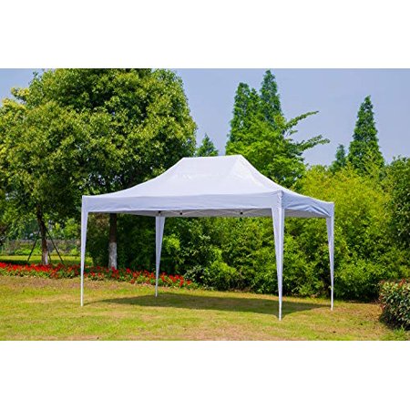 Erommy Outdoor 10x15 Ft Pop up Canopy Party Tent Heavy Duty Gazebos Shelters for Events,White