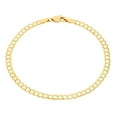 thumbnail image 2 of Nuragold 14K Real Yellow Gold Solid Cuban Curb Link Chain Bracelet 7"-9" (1.5mm-12mm) Italian Jewelry for Men & Women, 2 of 24