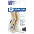 thumbnail image 3 of Truform Bas Cuisse, Bout Fermé, Dessus à Pois : 20 - 30 mmHg, Noir, 2X-grand, 3 of 7
