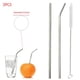 thumbnail image 1 of 1 Juego De Utensilios De Cocina, 2 Uds., Pajitas De Metal De Acero Inoxidable + Cepillo Para Taza, 1 of 8