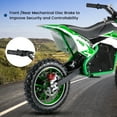 thumbnail image 5 of Fompes Electric Dirt Bike 7.5Ah Battery Ebike 36V Ride On Dirtbike 350W Motor Max Dirtbike 15.5MPH & 220LB Off-Road Motorcycle Comfortable Seat Cushion High-Performance Motor - Green, 5 of 17