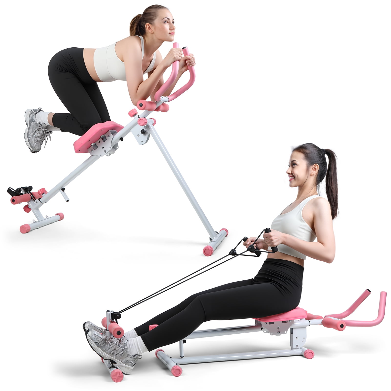 Yedigre Multi-Functional Rowing Machine, Home Gym Rowing Machines, Folding AB Workout Machine, Abdominal Rowing Fitness Equipment for Home Use, Max 120kg