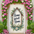 thumbnail image 5 of Yatrandify Wooden Frame Home Sweet Rustic Floral Banner for Home Entryway Porch Decoration, 5 of 7