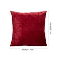 thumbnail image 3 of Gumesh 17.7x17.7" Velvet Check Bed Backrest - Ergonomic Headrest & Floor Cushion w/ High-Density Foam | Sofa Lumbar Support, Decorative Headboard Pillow Pregnancy Pillows Silk Pillow Cases, 3 of 6