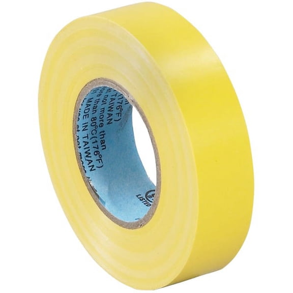 Aviditi T964618Y 0.75 in. x 20 yards Yellow Electrical Tape - Case of 200