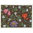 thumbnail image 2 of Anonymous 14x12 Black Ornate Wood Framed Double Matted Museum Art Print Titled: Floral Design for Printed Textile Pl XXXV (1800-1818), 2 of 5