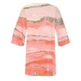 thumbnail image 5 of USSUMA Mini Summer Dresses for Women Casual 3/4 Sleeve Flowy Tshirts Sundresses Trendy Plus Size Marble Print V Neck Sun Dress Female Beach Party Vacation, 5 of 8
