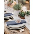 thumbnail image 6 of Cloth Napkins Set of 2 - 20x20 Inches, Navy Blue Ombre Washable Reusable Table Napkins, Modern Abstract Art Farmhouse Gradient Soft & Absortbent Dining Napkin for Party Wedding Hotel Restaurant, 6 of 8