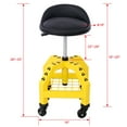 thumbnail image 7 of RONSHINE Pneumatic 360 Degree Swivel Stool, Mechanics Rolling Shop Stool With Casters Tool Shelf Storage, 300lbs Max Weight Capacity Heavy Duty Garage Seat For Shop, 7 of 7