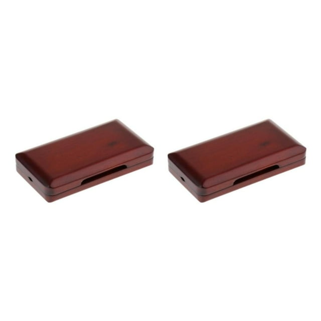 maskred Portable Oboe Reed Case Secure And Stylish Holder With Soft Lining Wooden Box Impact-resistant Type1 2Set