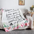thumbnail image 4 of Yibo Graduation Gifts for Women Behind You All Your Memories Blankets for College Student Friends Graduation Soft Warm Cozy Lightweight Christmas Decorative Blanket, 4 of 7