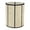 14 x 14 x 18 Inches, variant on Bone Inlay End Table – Cylindrical Side Table with Herringbone & Black Band Design