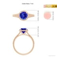 thumbnail image 4 of ANGARA Natural 1.45 ct Tanzanite Twist Rope Split Shank Ring in 14K Rose Gold for Women (Size-7mm) | December Birthstone, Birthday, Anniversary, Jewelry Gift for Women | Natural Tanzanite Ring, 4 of 8