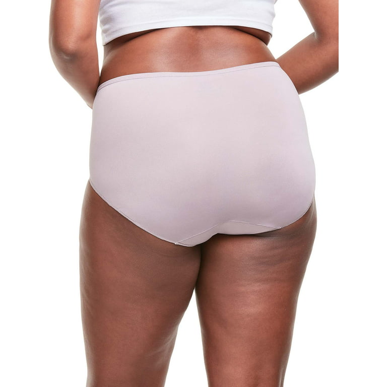 Hanes Women's Microfiber Panties Pack, Moisture-Wicking Stretch Underwear,  10-Pack (Colors May Vary)