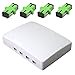 thumbnail image 3 of GINTOOYUN Fiber Optical Terminal Junction Boxï¼Œ4-Port Fiber Panel Box Desktop Place FC LC Adapters for FTTH,FTTO,FTTD, 3 of 4
