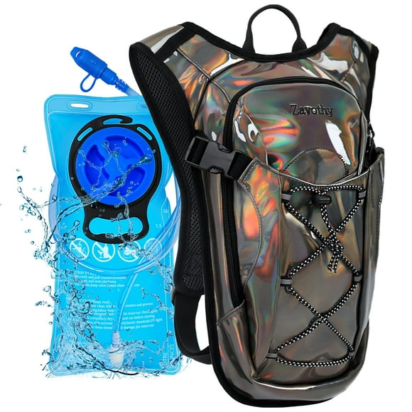 Mochila de Hidratación Zavothy Rave Ligera con Bolsa de Agua de 2 Litros