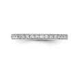 thumbnail image 4 of 14K White Gold Ring Band Wedding Diamond Round Set of 2 , Size 9, 4 of 7