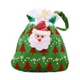 thumbnail image 2 of Chmadoxn Christmas Decorations Christmas Gift Bag Gold Velvet Bag Santa Claus Backpack Hanging Bag Christmas Socks Christmas Supplies Gift Candy Bag Xmas Tree Ornaments, 2 of 3