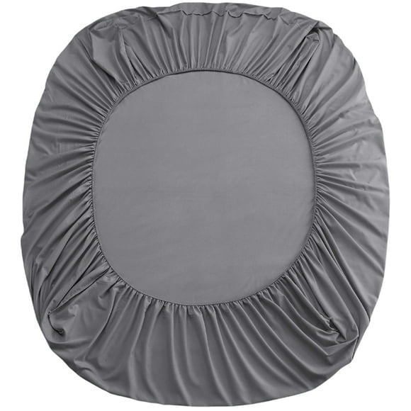 Bed Fitted Sheet for Thin Mattress Comfortable Ultra-soft Hotel Fitted Sheet Grey