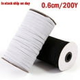 thumbnail image 4 of EIMELI DIY Braided Elastic Band Cord Knit Sewing 1/4 inches (6mm) Width 100/200 Yards(Black 0.6CM 200 yards), 4 of 7