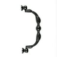thumbnail image 3 of Renovators Supply Black Wrought Iron Drawer Bail Pull 6" L Antique Kitchen Cabinet Drop Style Swing Handles Powder Coat Finish Complete Mounting Hardware, 3 of 6