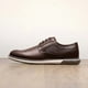 thumbnail image 3 of Zapatos de Vestir Derby Oxford para Hombre Bruno Marc Anchos Marrón Oscuro, 3 of 9