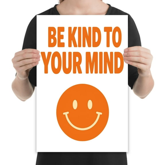 Be Kind to Your Mind Art - Therapist Office Decor - 13x19 Poster Print - Motivational