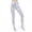 White, variant on Womens Oil Shiny High Waist Pantyhose Stretch Footed Stockings Yoga Leggings Gym Tights Silver M