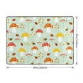 thumbnail image 2 of Area Rugs For Living Room Decor - Mushroom Bee Soft Anti Slip Throw Washable Rugs 5x7 For Bedroom, Indoor Carpet For Bedroom Living Room 80x58In, 2 of 7