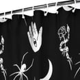 thumbnail image 3 of Black Gothic Hand Spider Pattern Shower Curtain 84"x72" ,Bathroom Decorative Shower Curtains Set with 12 Hooks,Modern Waterproof Washable Shower Curtain, 3 of 6