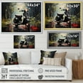 thumbnail image 4 of Designart "Two-Wheeled Excursions I" Scooter Floater Framed Canvas Prints, 4 of 5