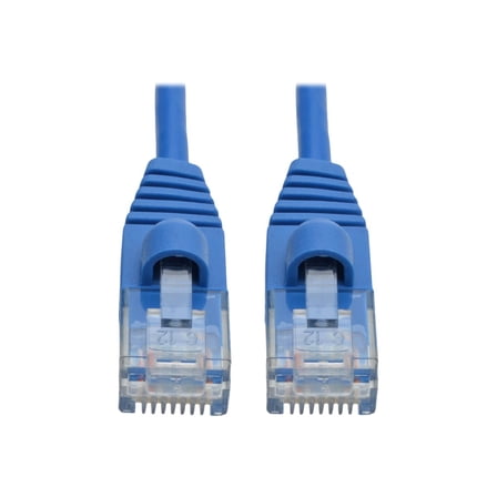 Tripp Lite 3ft Cat6a Gigabit Snagless Molded Slim UTP Patch Cable - Blue