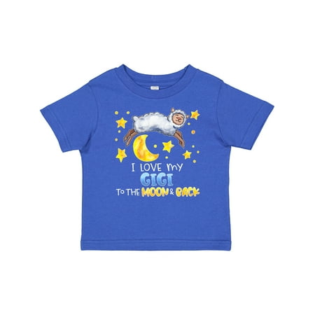

Inktastic I Love My Gigi to the Moon and Back Cute Sheep Gift Baby Boy or Baby Girl T-Shirt