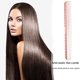 thumbnail image 3 of Peine antiestático Barber Pro Acero inoxidable - Cepillo para peinar el cabello Rose Gold Gold, 3 of 9