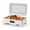 Sliver, variant on Efficient Interactive Display Electric Chafing Dish Buffet Set 9QT – Stainless Steel Roll Top Food Warmer – Durable Glass Lid – Commercial Catering Server – Suited for Parties, Weddings, Events