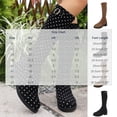 thumbnail image 3 of Yeahitch Polka Dot Print Women Boots Knee High Low Heel Womens Boots Round Toe Chunky Heel Warm Comfortable Tall Boots, 3 of 3