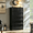 Black1, variant on Winkalon 6 Drawer Dresser for Bedroom, Chest of Drawers Wood Storage Cabinet for Living Room,Gray
