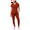 Red Ochre, variant on Pro Modern Athletic Scrub Set For Women - Modern V-Neck Scrub Top & Yoga Jogger Scrub Pants