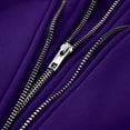 thumbnail image 6 of Tuphregyow Women Jacket Coats Outerwear with Pocket Outerwear with Pocket Plus Size Leisure Long Sleeve Zip Down Fuzzy Fleece Open Front Trendy Solid Purple XXXXL, 6 of 9