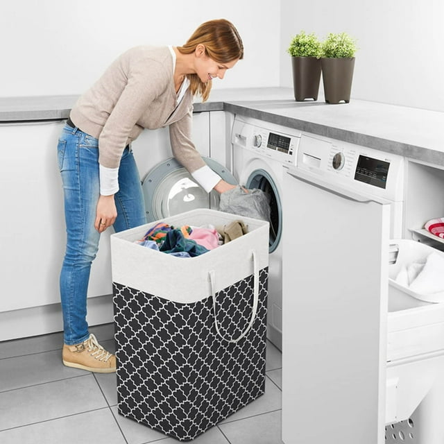 Baúles de almacenamiento, organizadores de armario y almacenamiento, organización y almacenamiento, cestas de ropa de gran capacidad, cubos plegables para el hogar, cubos de receptáculo con impresión
