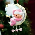thumbnail image 3 of Seyotauo 2025 The First Christmas Ornament – Boy Girl on Moon - Personalized Holiday Keepsake – Custom The 1st Christmas Ornament for Boy & Girl – Resin DIY Hand Painted Gift for The 1st Xmas, 3 of 5