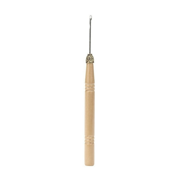 ruhuadgb Crochet Needle,phoe Wood Handle Crochet Needle Pulling Knitting Tool