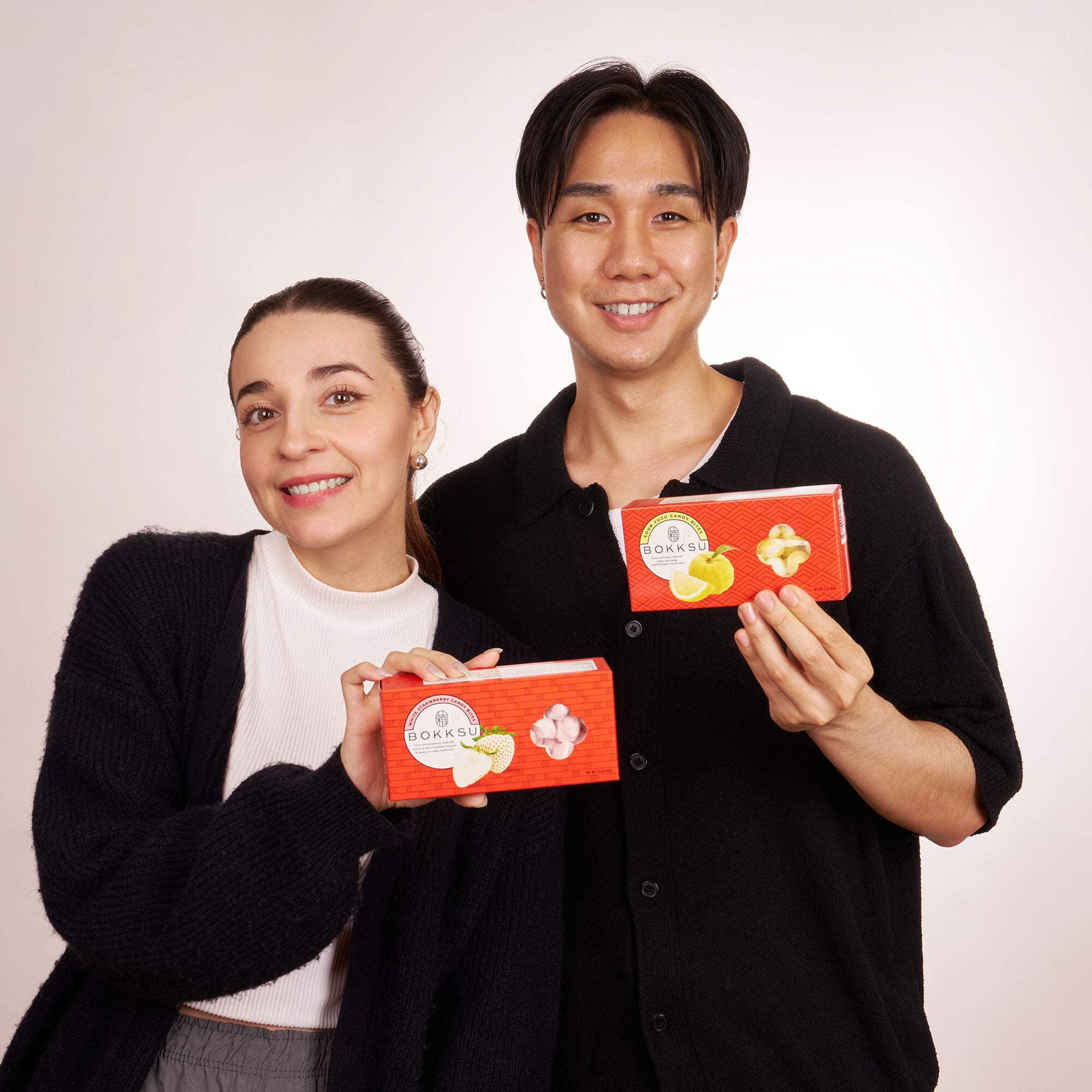Bokksu Japanese Candy Bites Duo: White Strawberry & Sour Yuzu (3-pack)